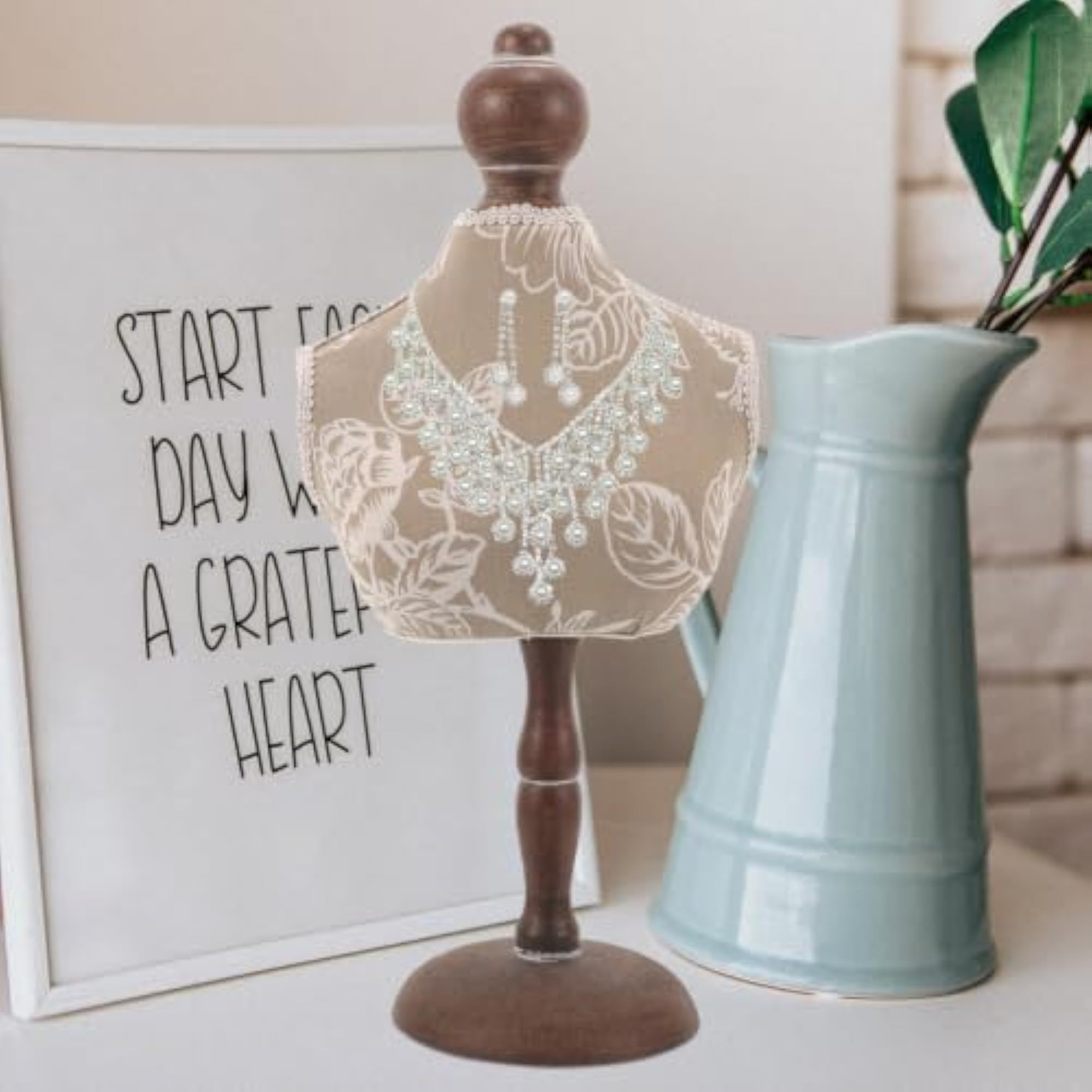 Mannequin Jewelry Display Stand for Necklaces
